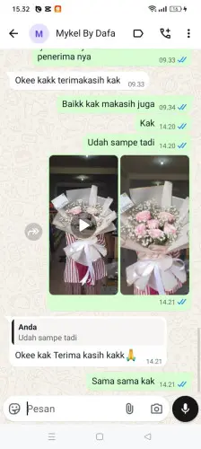 Testimonial Buket Bunga canggu